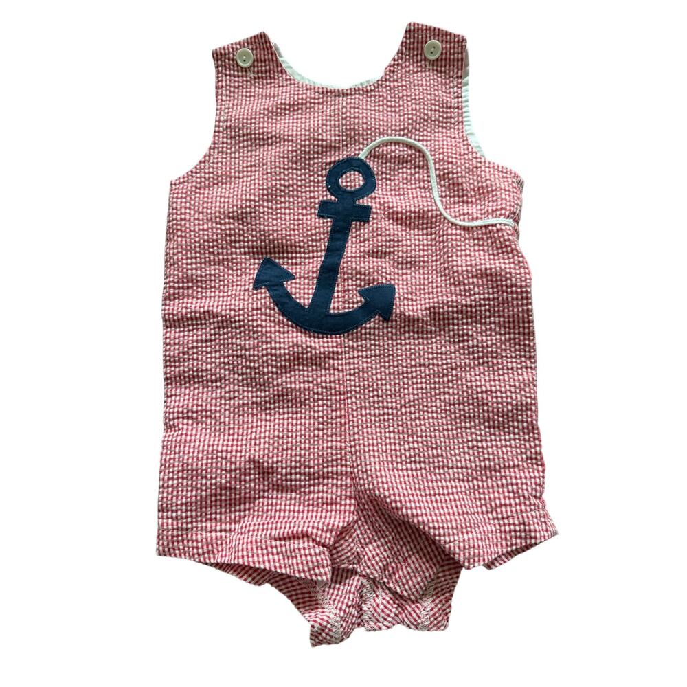 Funtasia! too anchor seersucker romper 18m